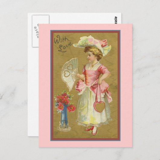 Carte Postale Avec amour (Devant / Derrière)