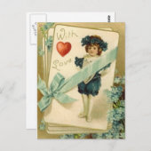 Carte Postale Avec amour (Devant / Derrière)