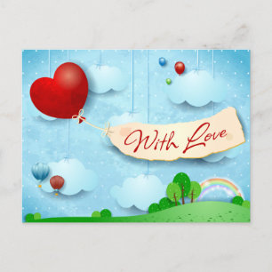 Carte Postale Avec amour