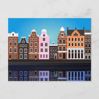Carte postale avec Amsterdam