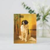 Carte Postale Avec Ancien Chien 1852 Peinture Impr (Debout devant)