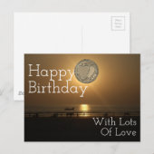 Carte Postale Avec beaucoup d'amour Joyeux anniversaire (Devant / Derrière)