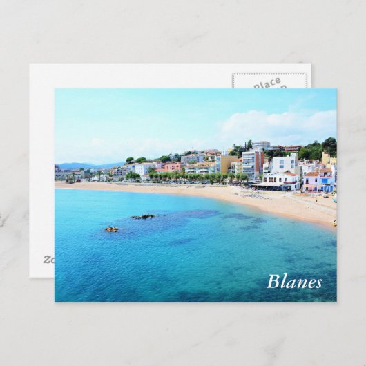 Carte postale avec Blanes (Devant / Derrière)