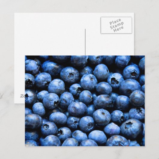 Carte postale avec bleuets (Devant / Derrière)