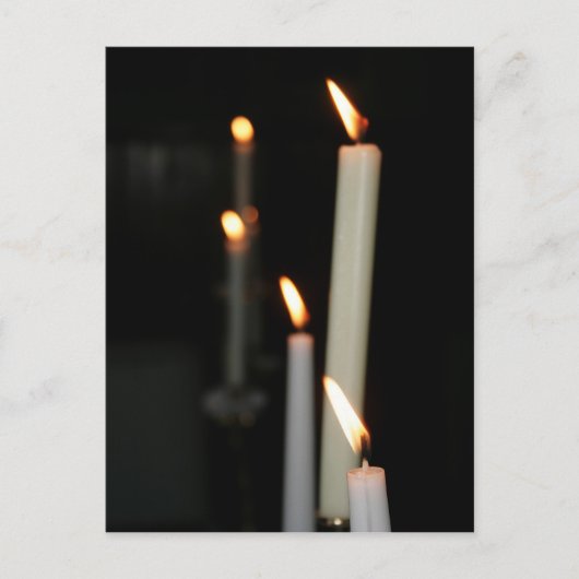 Carte postale avec bougies (Devant)