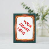 carte postale avec cadre pour votre photo (Debout devant)