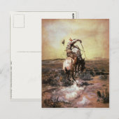 Carte Postale Avec Charles Marion Russell Peinture (Devant / Derrière)