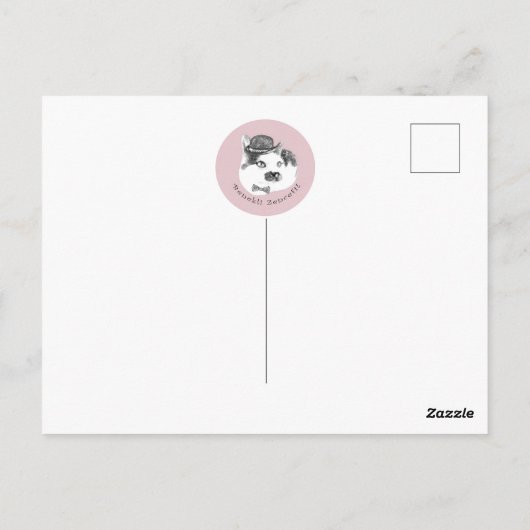 Carte postale avec chats (Dos)