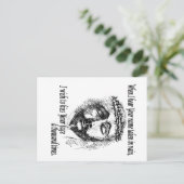 Carte postale avec Chef du Christ et dire. (Debout devant)