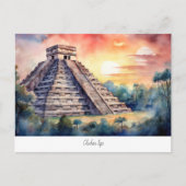 Carte postale avec Chichen Itza, Mexique. (Devant)