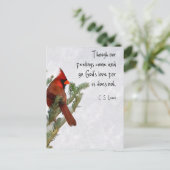 Carte postale avec citation de C.S. Lewis (Debout devant)