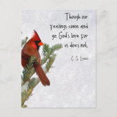 Carte postale avec citation de C.S. Lewis (Devant)