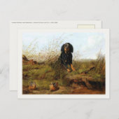 Carte Postale Avec Cocker Peinture Spaniel (Devant / Derrière)