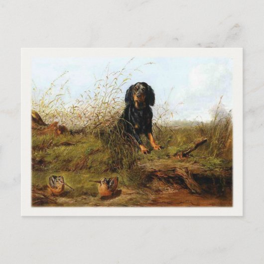 Carte Postale Avec Cocker Peinture Spaniel (Devant)