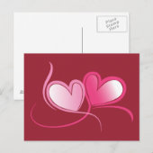 Carte postale avec coeur (Devant / Derrière)