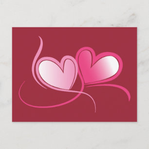 Carte postale avec coeur