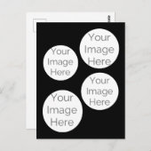 Carte postale avec collage de photos personnalisé  (Devant / Derrière)