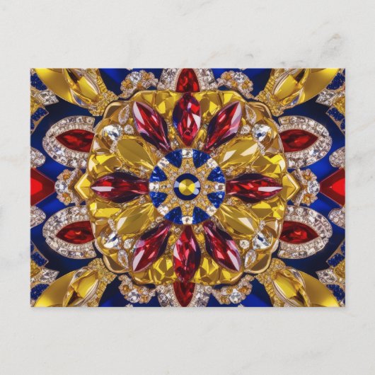 Carte postale avec Colombie Colors Design (Devant)
