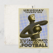 Carte postale avec Copa de America Vintage Soccer (Devant / Derrière)
