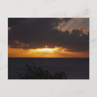 Carte postale avec coucher de soleil de Sainte-Luc