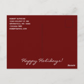 Carte postale avec couronne rouge pour la maison (Dos)