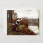 Carte Postale Avec Daniel Ridgway Knight Peinture (Devant / Derrière)