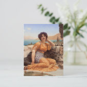 Carte Postale Avec des violettes courbées et la robe de teinte s (Debout devant)