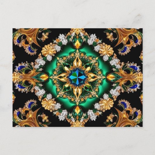 Carte postale avec design couleur Brésil (Devant)