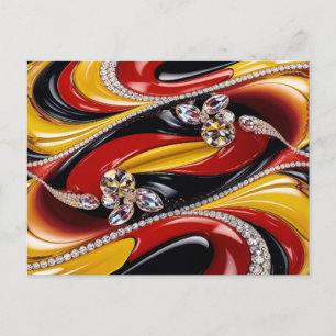 Carte postale avec design de couleurs belges