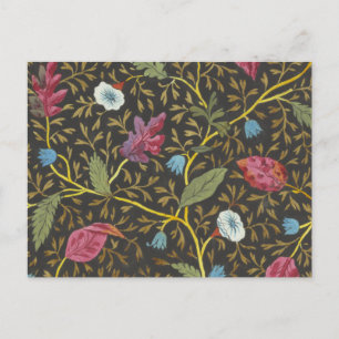 Carte postale avec design floral pour tissu imprim
