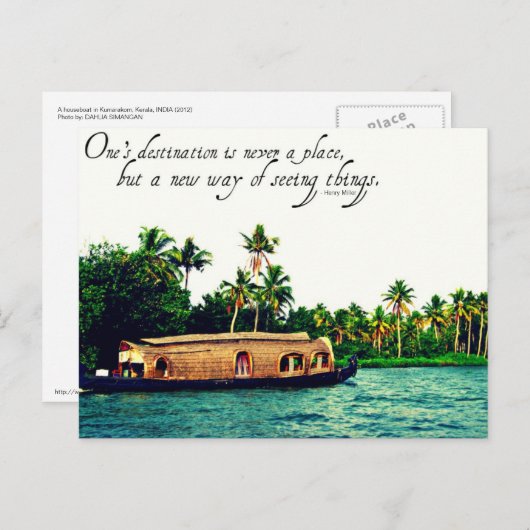 Carte postale avec devis (Devant / Derrière)