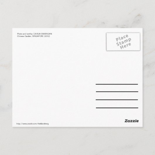 Carte postale avec devis (Dos)