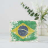 Carte postale avec Dirty Flag du Brésil (Debout devant)
