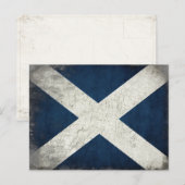 Carte postale avec Dirty Scottish Flag (Devant / Derrière)