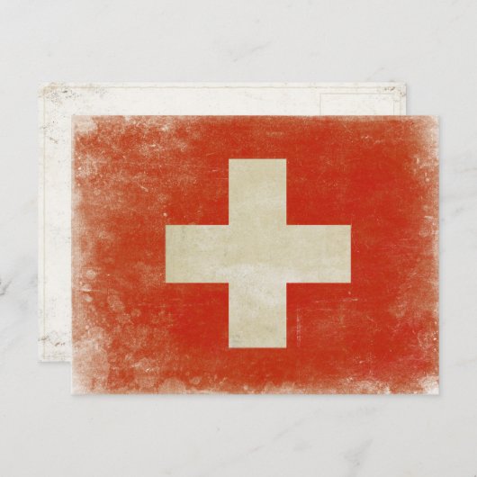 Carte postale avec Distressed Suisse (Devant / Derrière)