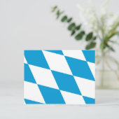 Carte postale avec Drapeau de Bavière, Allemagne (Debout devant)