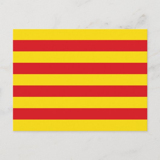 Carte postale avec Drapeau de Catalogne (Devant)