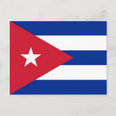 Carte postale avec drapeau de Cuba (Devant)