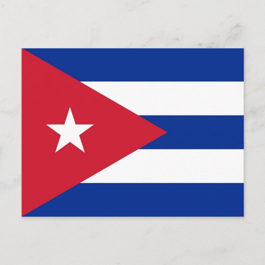 Carte postale avec drapeau de Cuba (Devant)