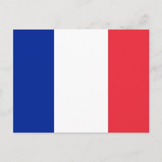 Carte postale avec Drapeau de France (Devant)