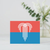 Carte postale avec drapeau de Kansas City, Missour
