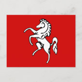 Carte postale avec Drapeau de Kent, Angleterre (Devant)