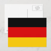 Carte postale avec Drapeau de l'Allemagne (Devant / Derrière)