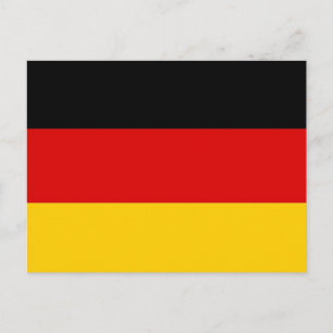 Carte postale avec Drapeau de l'Allemagne