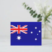 Carte postale avec Drapeau de l'Australie (Debout devant)