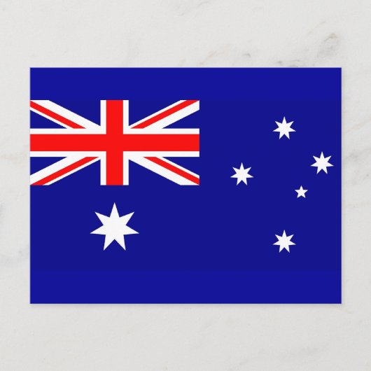 Carte postale avec Drapeau de l'Australie (Devant)
