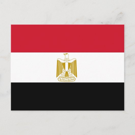 Carte postale avec Drapeau de l'Egypte (Devant)