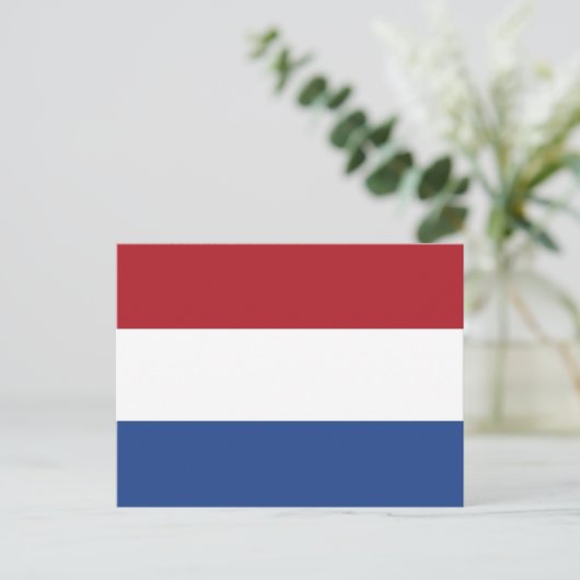 Carte postale avec Drapeau de Pays-Bas (Debout devant)
