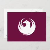 Carte postale avec Drapeau de Phoenix, Arizona (Devant / Derrière)