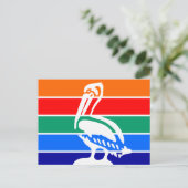 Carte postale avec Drapeau de Saint-Pétersbourg (Debout devant)